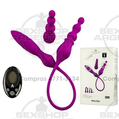 Vibrador doble aterciopelado USB